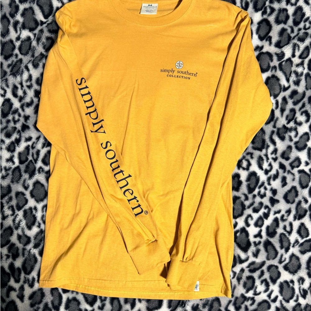 Simply Southern Mustard Long Sleeve Tee
